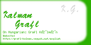 kalman grafl business card